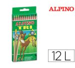 Lapices de colores alpino tri estuche de 12 colores surtidos