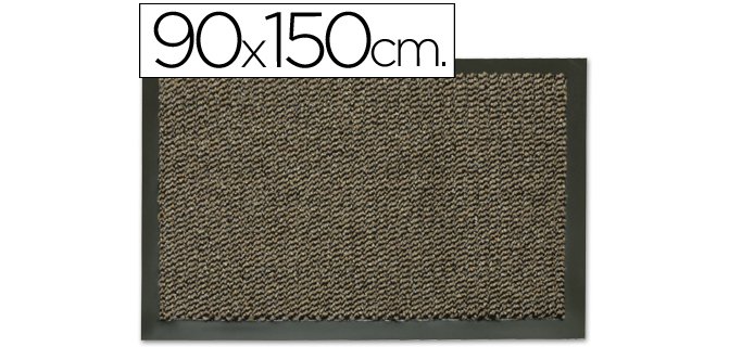 Alfombra paperflow antipolvo gris basic 90x150 cm