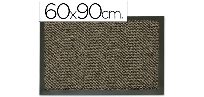 Alfombra paperflow antipolvo gris basic 60x90 cm