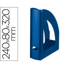 Revistero plastico q-connect azul opaco