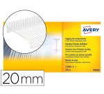 Recambio de navetes avery estándar para pistola sujeta etiquetas 20 mm