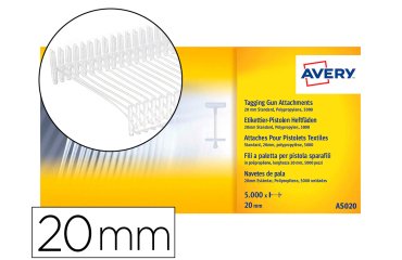 Recambio de navetes avery estándar para pistola sujeta etiquetas 20 mm