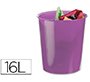Papelera plastico archivo 2000 violeta translucido 16 litros 290x310 mm