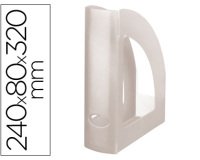 Revistero plastico q-connect transparente