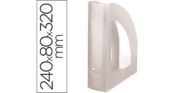 Revistero plastico q-connect transparente