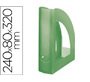 Revistero plastico q-connect verde translucido