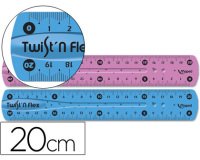 Regla maped plastico flexible 20 cm colores surtidos