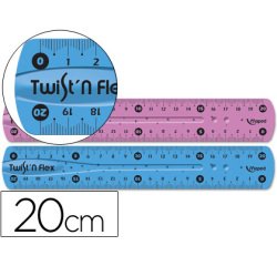 Regla maped plastico flexible 20 cm colores surtidos