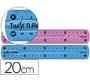 Regla maped plastico flexible 20 cm colores surtidos