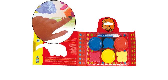 Pintura a dedos giotto be-be