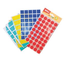 Gomets figuras geometricas 994 bolsa con 12 hojas