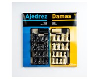 Ajedrez con damas tablero grande 41x40x4,6 cm