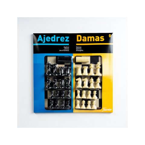 Ajedrez con damas tablero grande 41x40x4,6 cm