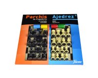 Parchís con ajedrez tablero grande 4 jugadores 41x40x4,8