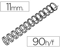 Espiral wire 3:1 11 mm n.7 negro capacidad 90 hojas caja de 100 unidades
