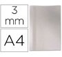 Cubiertas para encuadernar termica de PVC y cartulina lomo de 3 mm - Paquete de 100 unidades