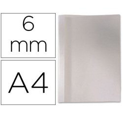 Cubiertas de encuadernacion térmica de PVC y cartulina lomo de 6 mm - Paquete de 100 unidades