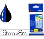 Brother TZE521 Casete de cinta laminada original Negro sobre azul 9 mm x 8 m