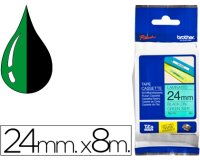 Cinta brother tze751 verde-negro 24mm longitud 8 mt