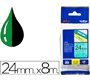 Cinta brother tze751 verde-negro 24mm longitud 8 m