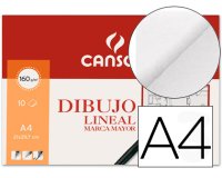 Papel dibujo marca mayor 160gr din a4 minipack de 10 hojas