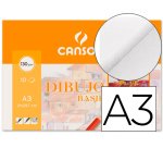 Papel dibujo basik 130 gr din a3 29,7x42 cm minipack de 10 hojas