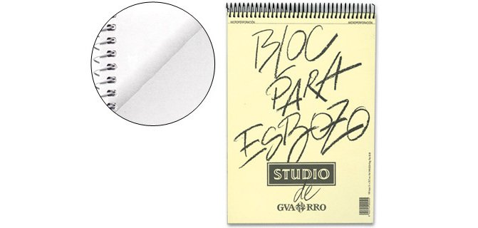 Bloc dibujo esbozos din a3 90 +10 hojas 90g/m2