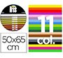 Cartulina guarro 50x65 contenido \"a\" 50 hojas blancas+ 25 hojas x11 colores 185grs