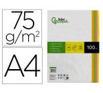 Papel color liderpapel din a4 75 gr neon 4 colores surtidos paquete de 100 hojas