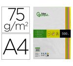 Papel color liderpapel din a4 75 gr neon 4 colores surtidos paquete de 500 hojas