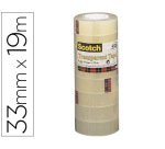 Cinta adhesiva scotch acordeon 550 33 mt x 19 mm pack de 8 unidades