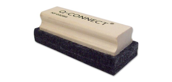 Borrador q-connect fieltro para pizarra 100x40 mm