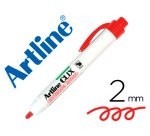 Rotulador artline clix pizarra ek-573a rojo punta retractil redonda 2 mm
