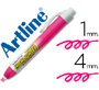 Rotulador artline clix fluorescente ek-63 rosa punta biselada 4 mm