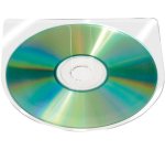 Funda autoadhesiva para cd q-connect sin solapa pack de 10 unidades