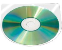 Funda autoadhesiva para cd q-connect sin solapa pack de 10 unidades
