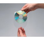 Funda autoadhesiva para cd q-connect con solapa pack de 10 unidades
