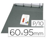 Funda autoadhesiva q-connect para tarjetas de visita 60x95mm pack de 10 unidades