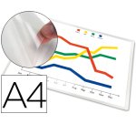 Funda autoadhesiva q-connect din a4 210x297mm pack de 5 unidades