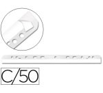 Tira multitaladro autoadhesiva q-connect para documentos a4 y a5 pack de 50 unidades