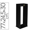 Cenicero metalico con rejilla para arena negro 77x24,5x30 cm