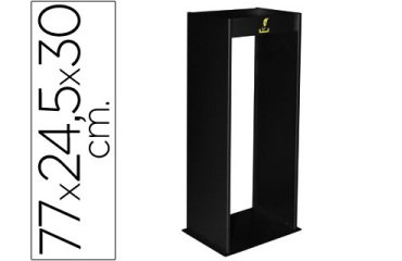Cenicero metalico con rejilla para arena negro 77x24,5x30 cm