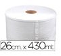 Papel secamanos industrial 260 mm de ancho x 400 m aprox diametro 33,5 cm para el dispensador 46826