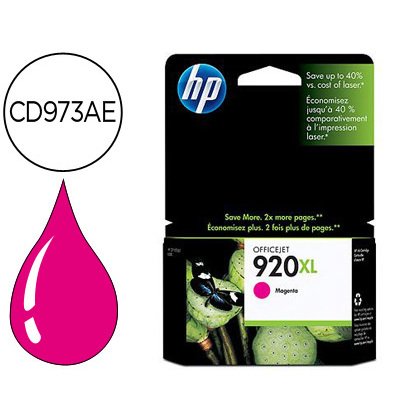 HP 920XL CD973AE Cartucho Original Magenta (700 páginas)