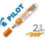 Rotulador pilot v board master para pizarra blanca naranja tinta liquida trazo 2,3mm