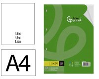 Recambio liderpapel a4 100 hojas 100g/m2 liso sin margen 4 taladros