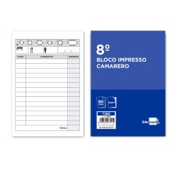 Talonario liderpapel camarero 8º original y copia t280