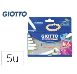 Rotulador giotto decor metal caja de 5 unidades colores surtidos