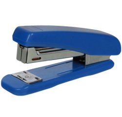Grapadora q-connect kf11064 plastico azul capacidad 25 hojas