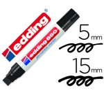 Rotulador edding marcador permanente 850 negro punta biselada 5-15 mm recargable